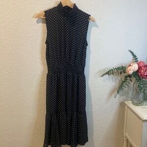 Nanette Lepore Polka Dot Sleeveless Ruffle Hem Dress - Size 6